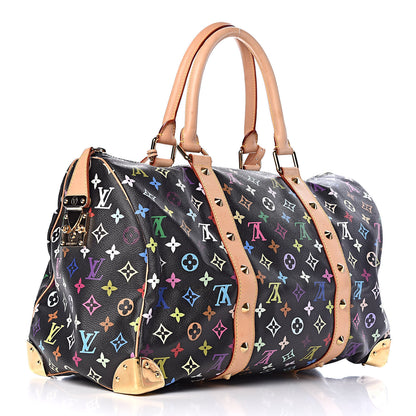 Louis Vuitton Monogram Multicolor Keepall 45 Black 3 of 13