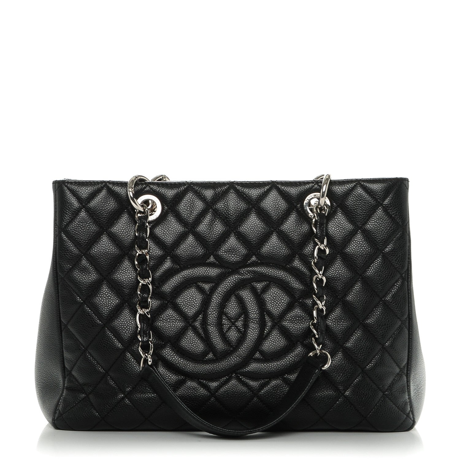 Chanel Caviar Quilted Grand Shopping Tote GST Black 1 of 7