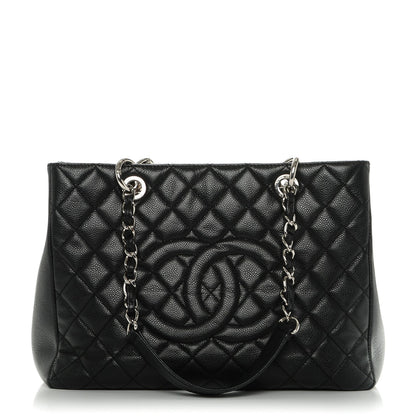 Chanel Caviar Quilted Grand Shopping Tote GST Black 1 of 7
