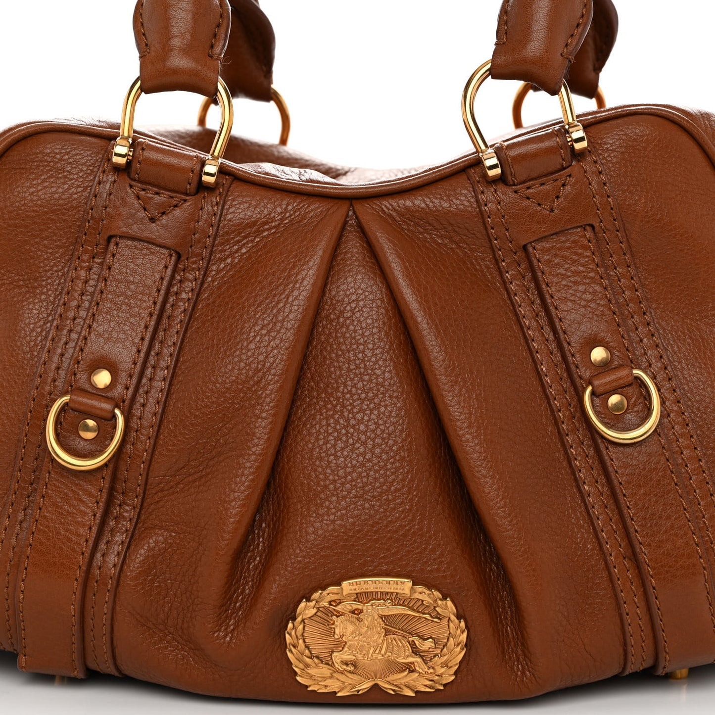 Pebbled Calfskin Small Ashbury Satchel Tan