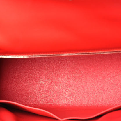 Hermes Epsom Kelly Sellier 32 Rouge Casaque 5 of 12