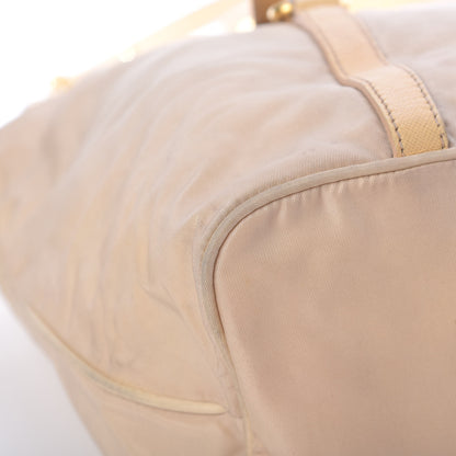 Prada Tessuto Nylon Nappa Shoulder Bag Beige 12 of 18