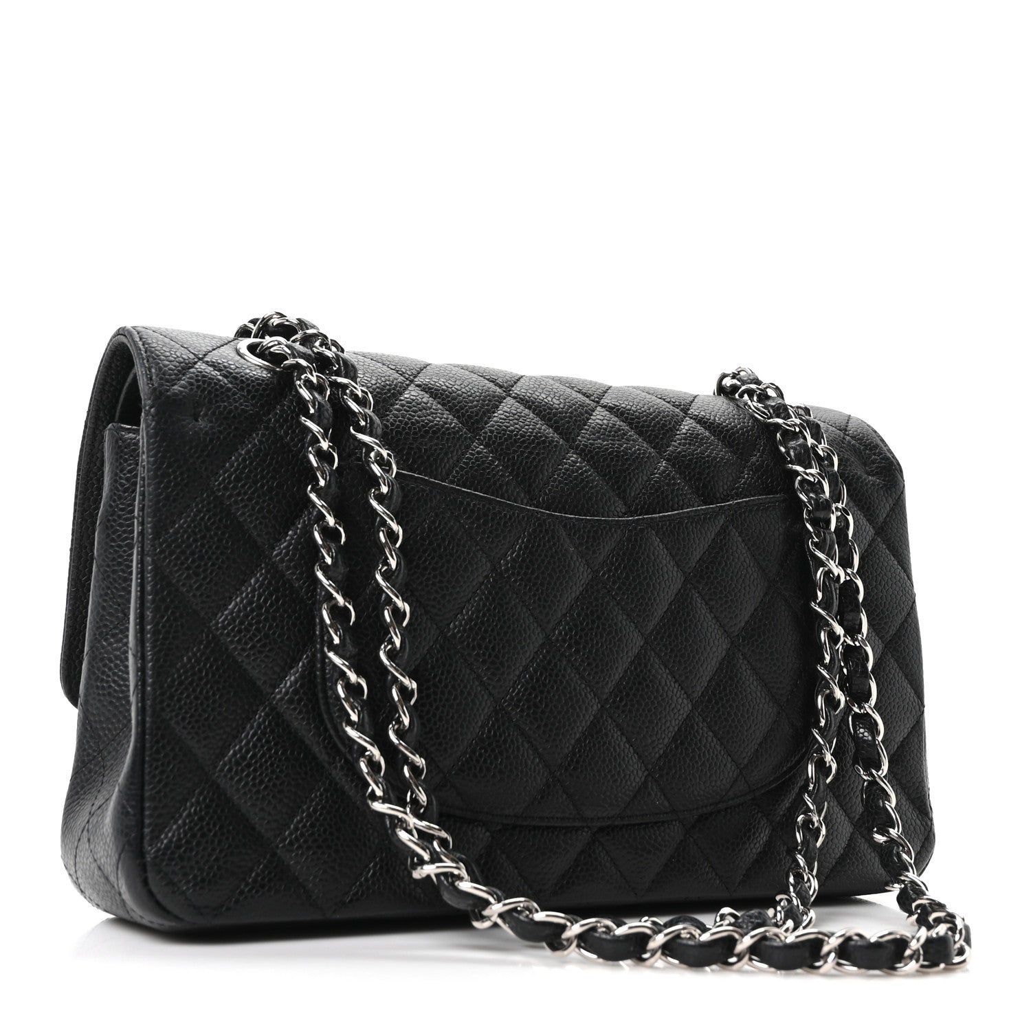 Chanel Caviar Quilted Medium Double Flap Black 3 of 10