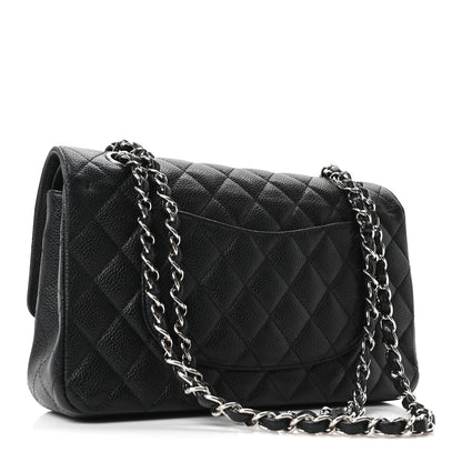 Chanel Caviar Quilted Medium Double Flap Black 3 of 10