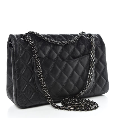 Chanel Aged Calfskin Quilted 2.55 Reissue 225 Flap So Black 4 of 13