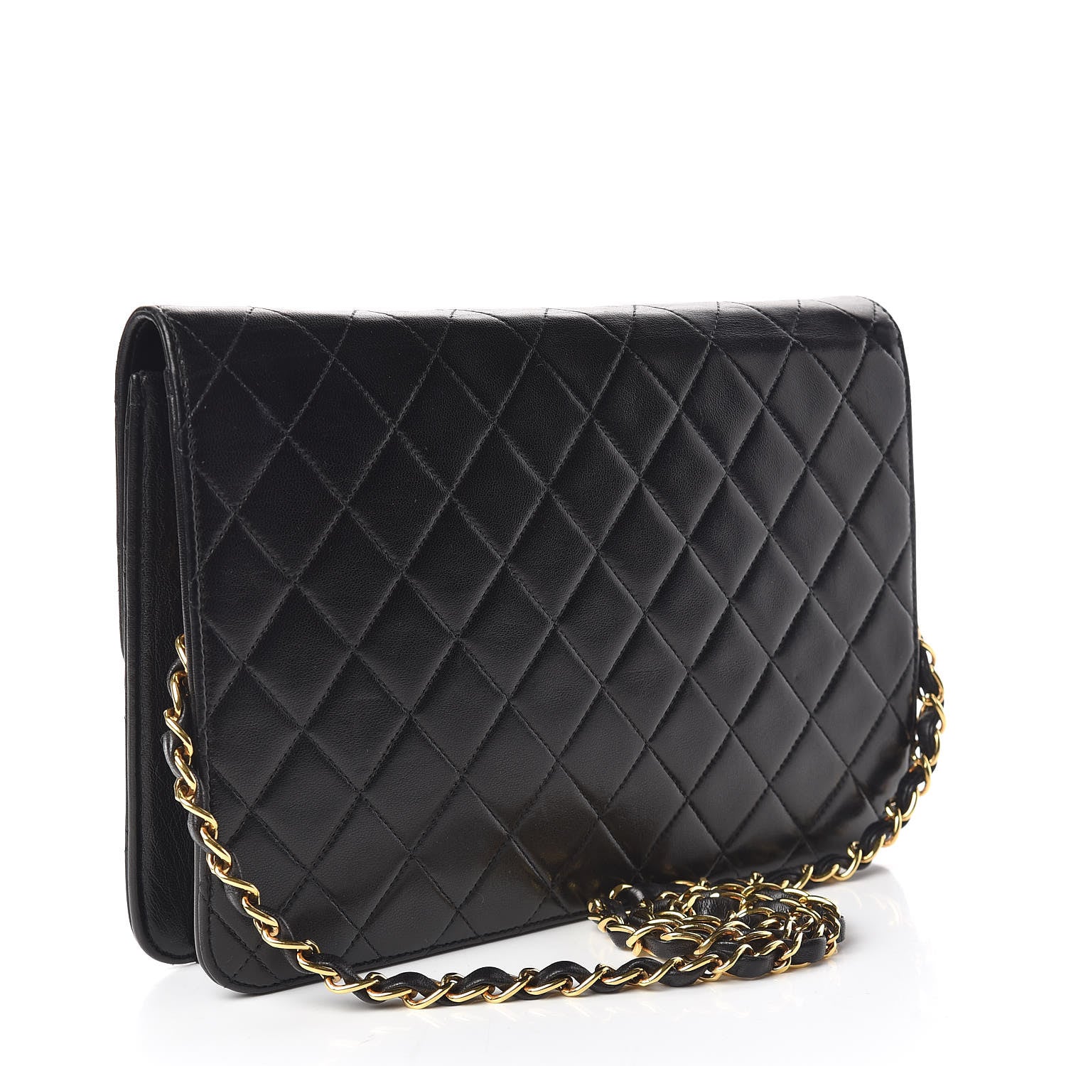 Chanel Lambskin Quilted Medium Single Flap Black 3 of 11