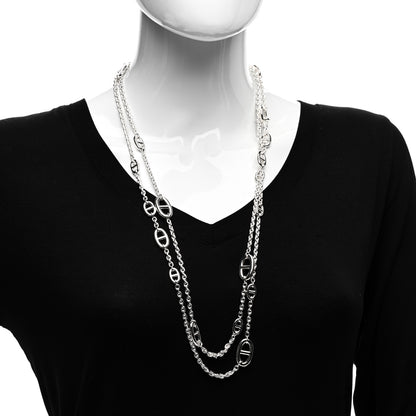 Hermes Sterling Silver Farandole Necklace 160 2 of 5