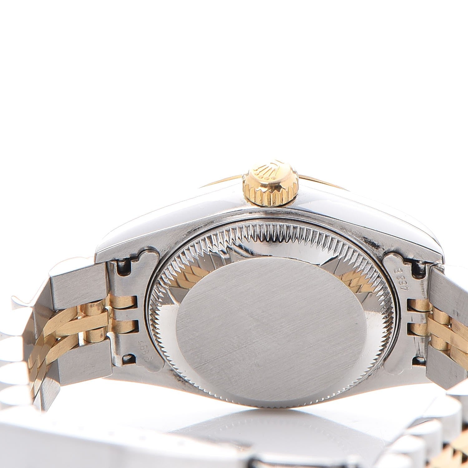 Rolex Stainless Steel 18K Yellow Gold 26mm Oyster Perpetual Datejust Watch White 79173 5 of 9