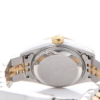 Rolex Stainless Steel 18K Yellow Gold 26mm Oyster Perpetual Datejust Watch White 79173 5 of 9