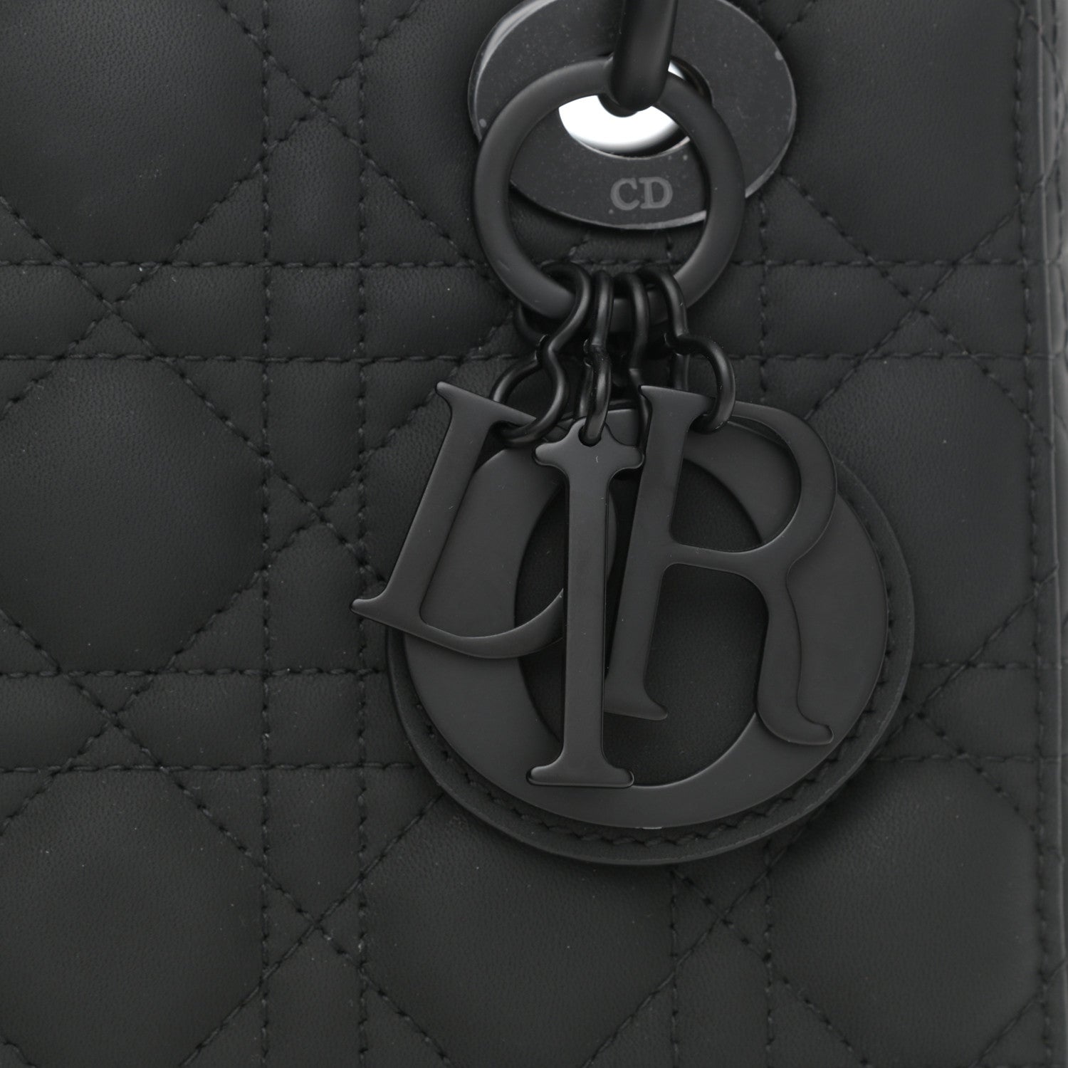 Christian Dior Ultra Matte Calfskin Cannage Small My ABCDior Lady Dior Black 8 of 9