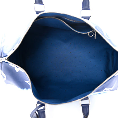 Louis Vuitton Monogram Escale Keepall Bandouliere 50 Blue 5 of 11