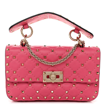 Valentino Garavani Nappa Small Rockstud Spike Shoulder Bag Shadow Pink 1 of 9
