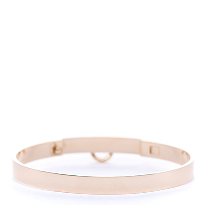 Hermes 18K Rose Gold Diamond PM Collier De Chien Bracelet ST 2 of 4