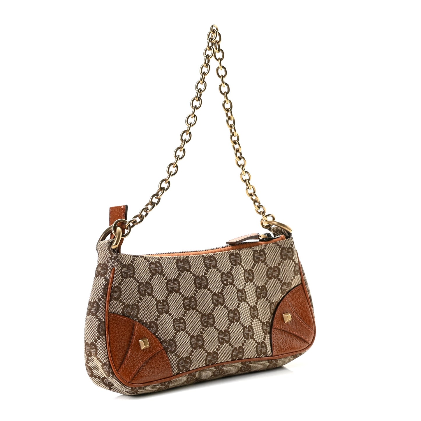 Monogram Horsebit Nail Chain Pochette Orange