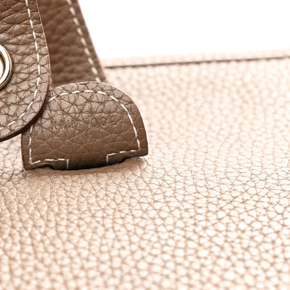 Hermes Taurillon Clemence EVELYNE III PM Etoupe 7 of 12