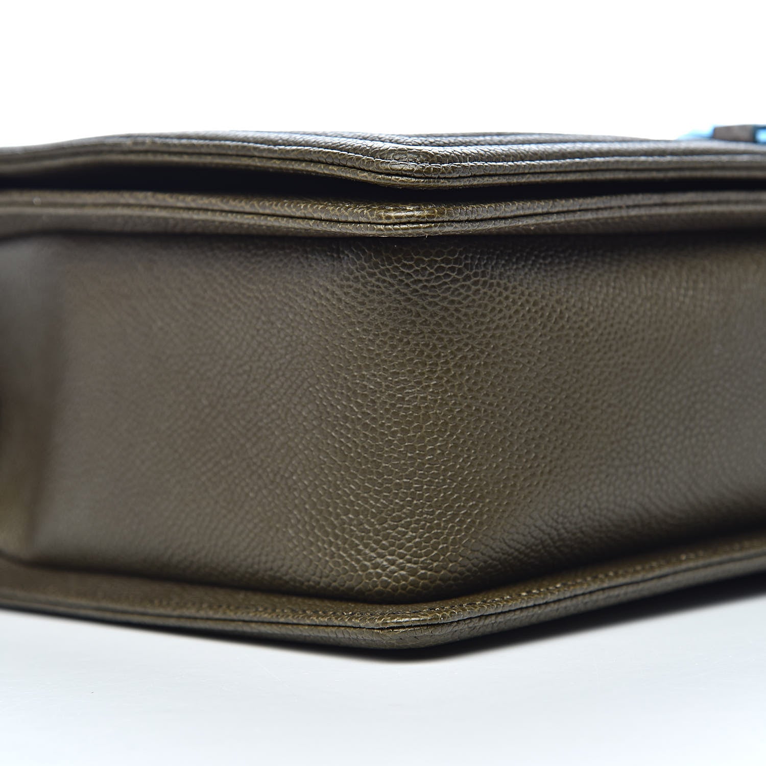 Chanel Caviar Quilted New Medium Boy Flap Khaki 9 of 12