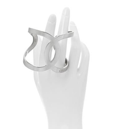Chanel Metal CC Cuff Silver 2 of 4