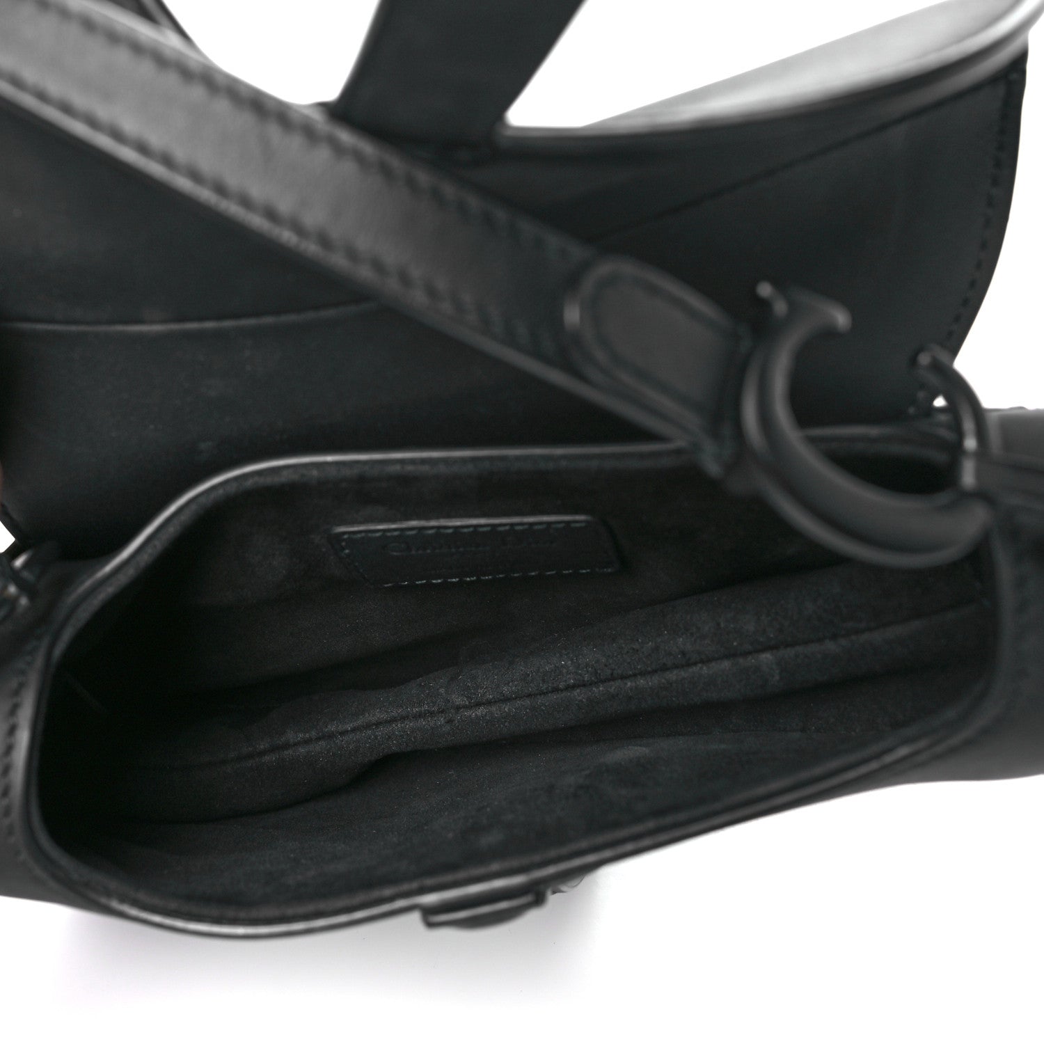 Christian Dior Ultra Matte Calfskin Mini Saddle Bag Black 5 of 12