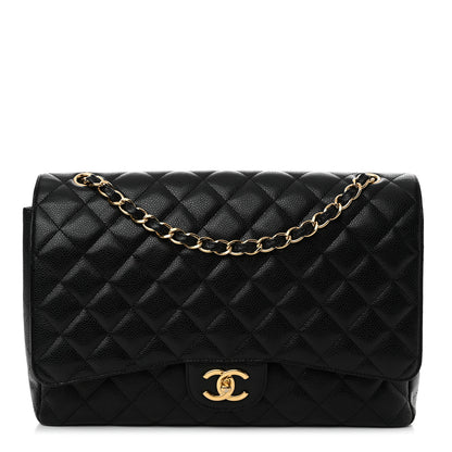 Chanel Caviar Quilted Maxi Double Flap Black 1 of 12