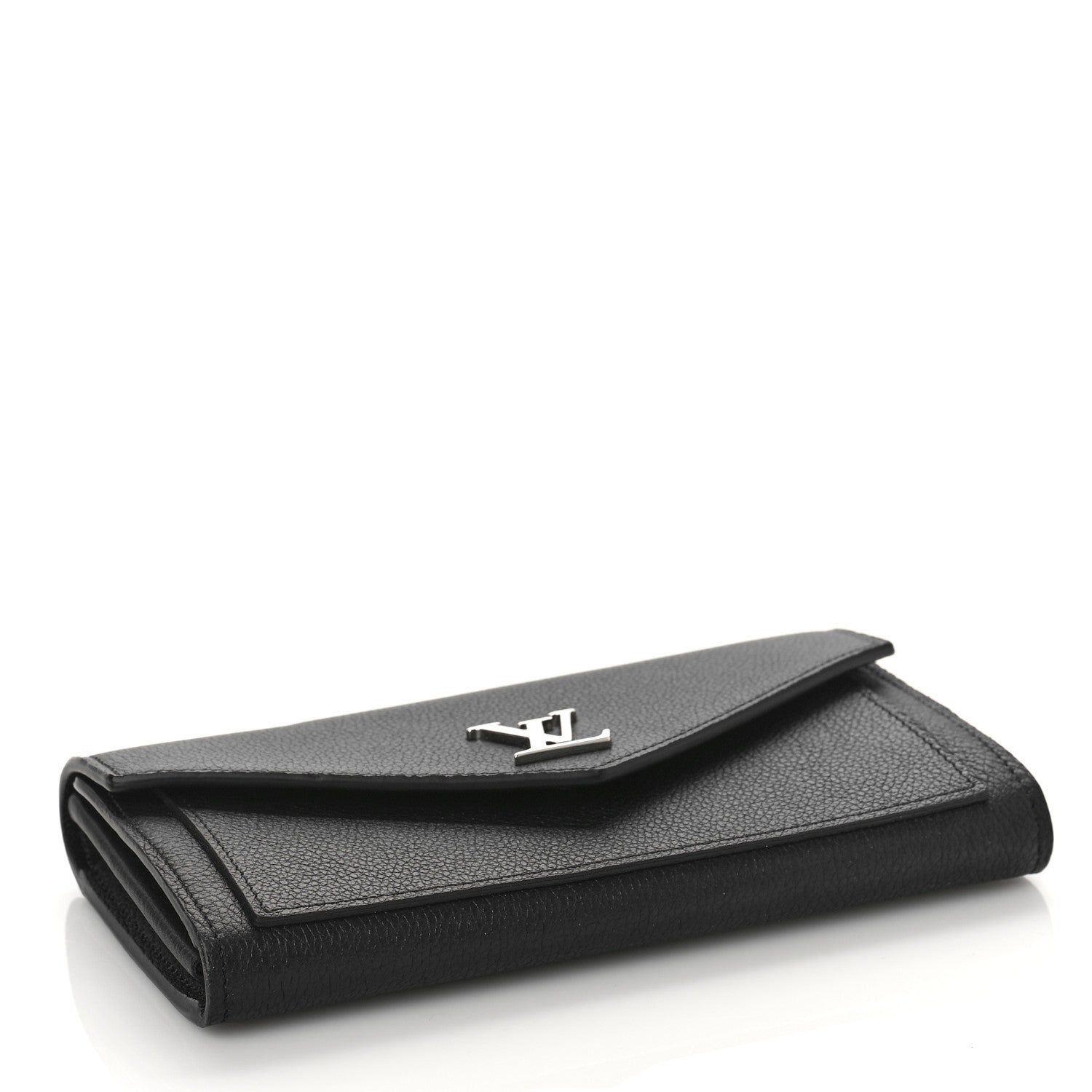 Louis Vuitton Soft Calfskin My Lockme Wallet Black 4 of 8