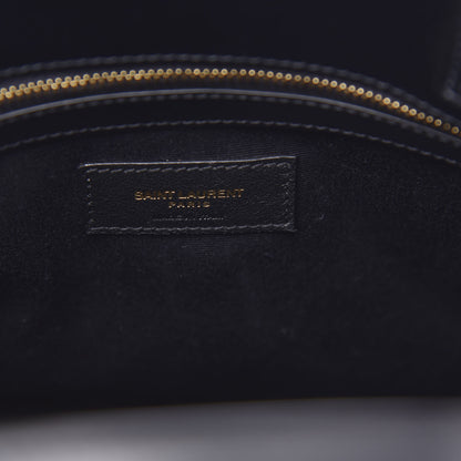 Saint Laurent Calfskin Small Manhattan Shopper Tote Black 7 of 9