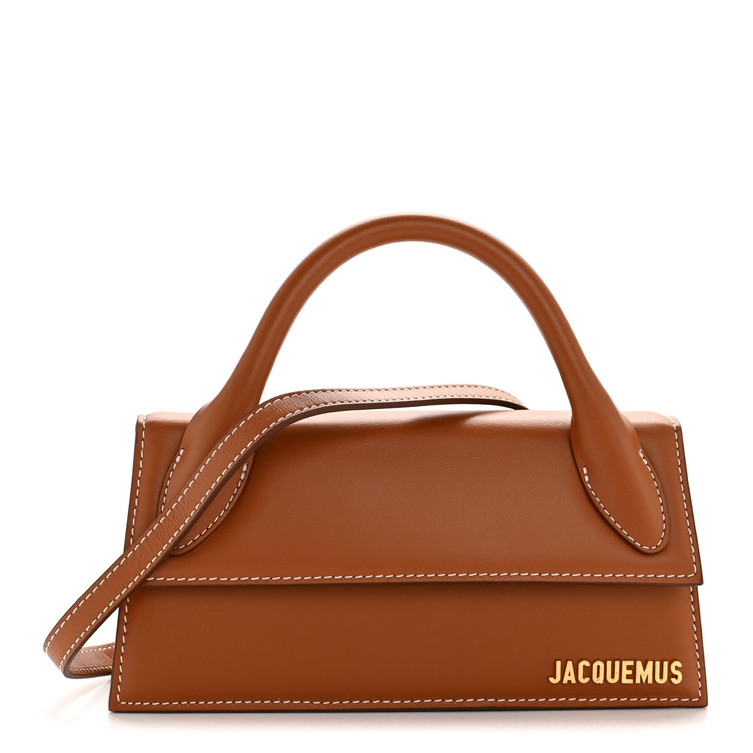Jacquemus Smooth Calfskin Le Chiquito Long Light Brown 1 of 11