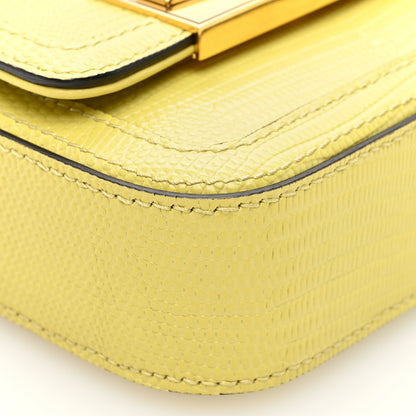 Jimmy Choo Lizard Embossed Mini Bag Yellow 8 of 9