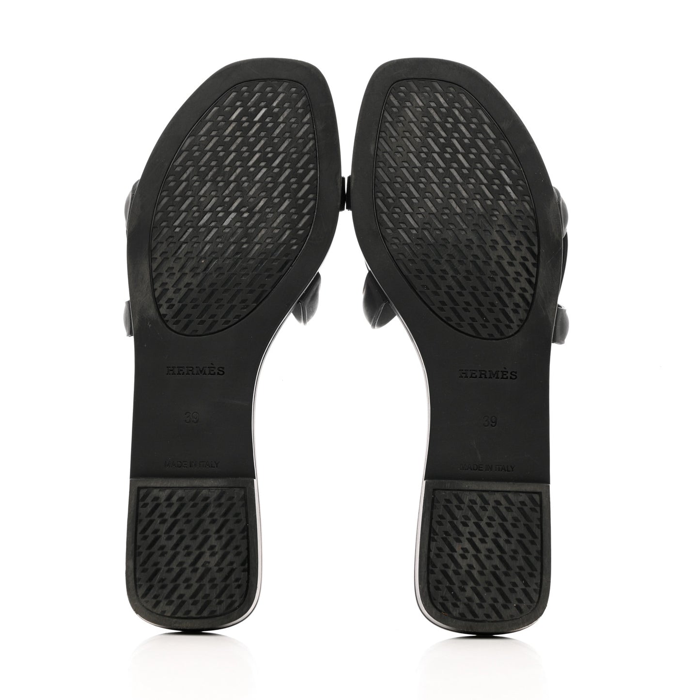 Rubber Aloha Sandals 39 Black