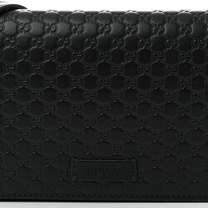 Gucci Microguccissima Crossbody Wallet Black 7 of 10