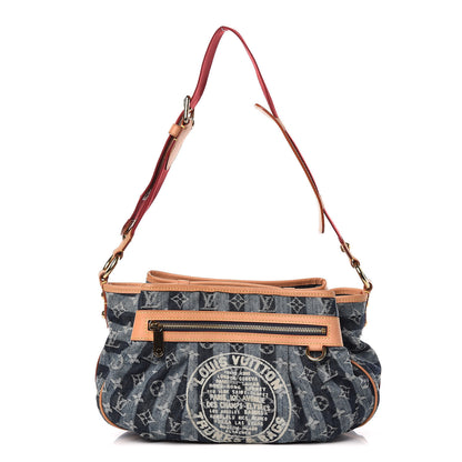 Louis Vuitton Denim Raye Porte Epaule MM 3 of 13
