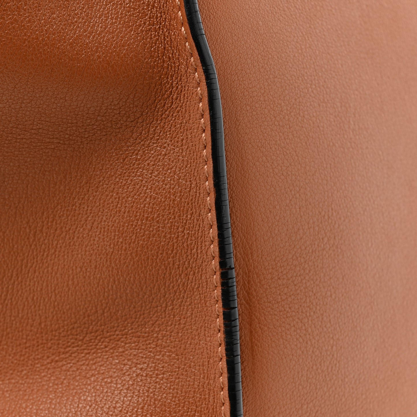 Grained Calfskin Medium Hammock Shoulder Bag Tan