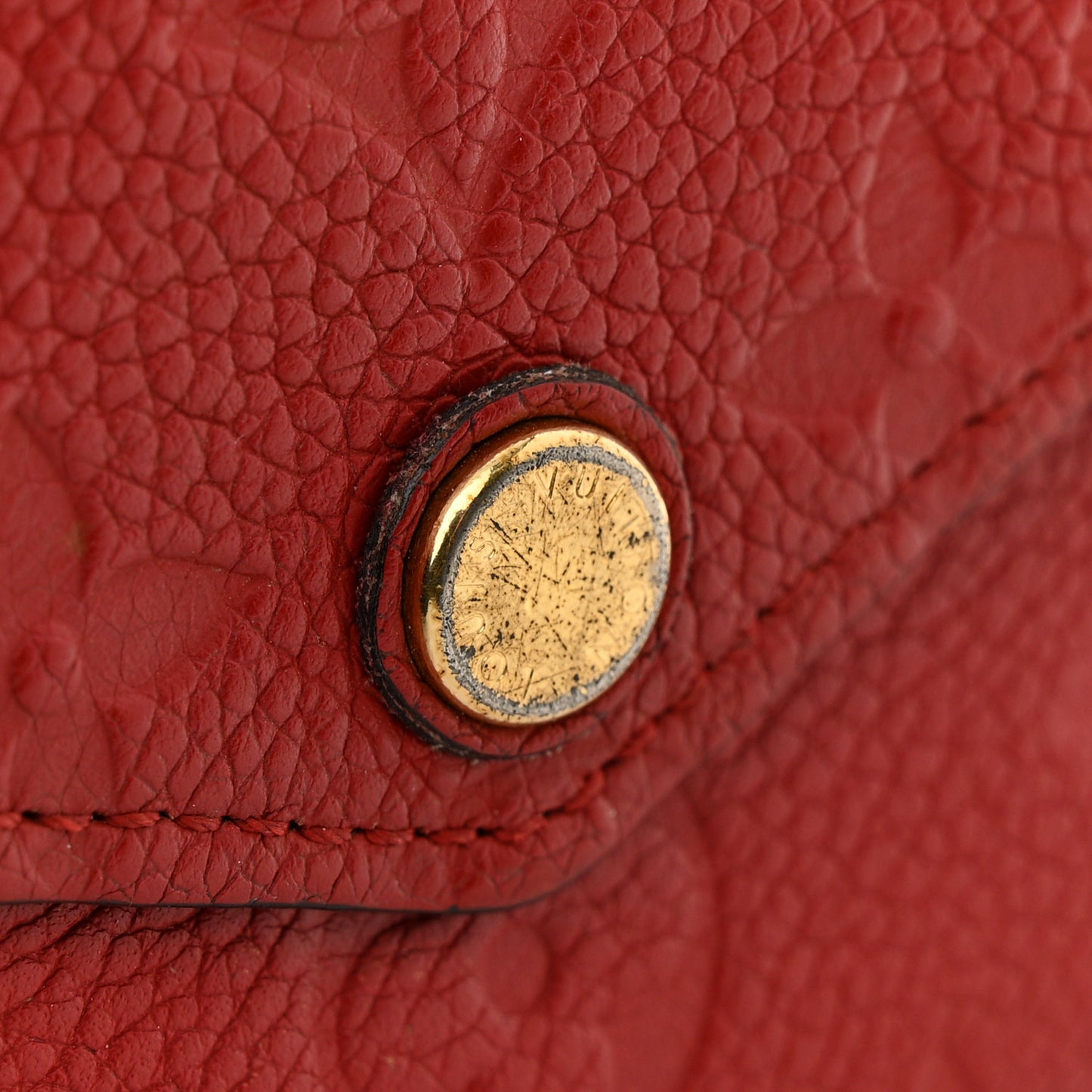 Empreinte Pochette Felicie Chain Wallet Scarlet