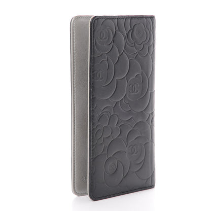 Chanel Lambskin Camellia Embossed Medium Agenda Cover Black 2 of 10