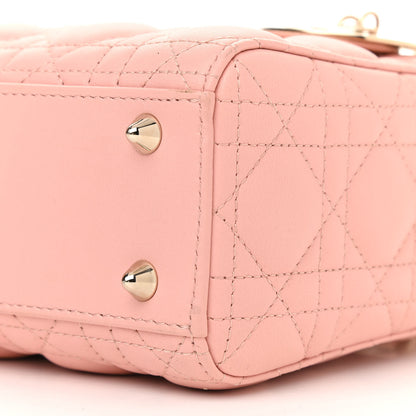 Christian Dior Lambskin Cannage Small My ABCDior Lady Dior Rose Clair 10 of 12