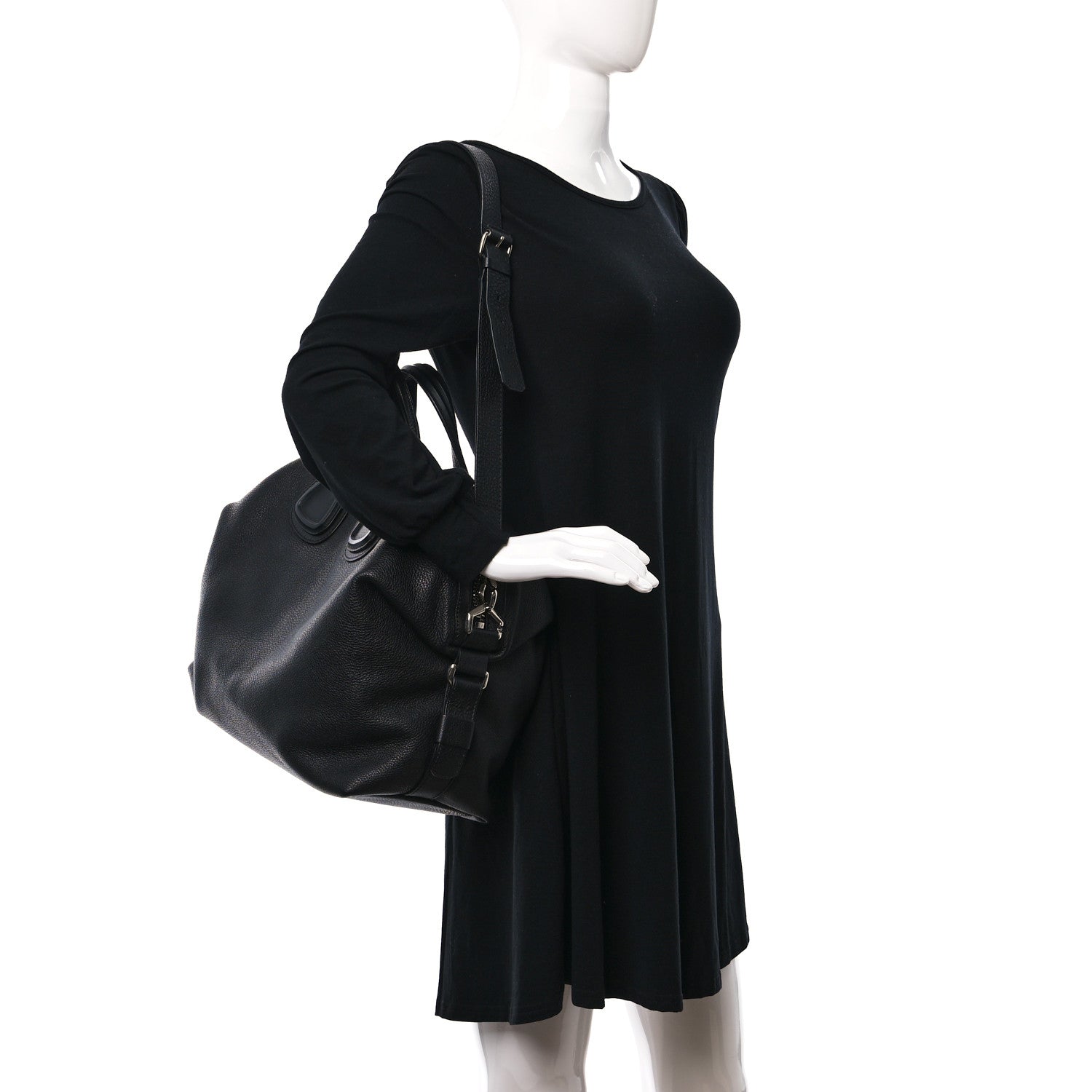 Givenchy Waxy Grained Calfskin Medium Nightingale Black 2 of 9