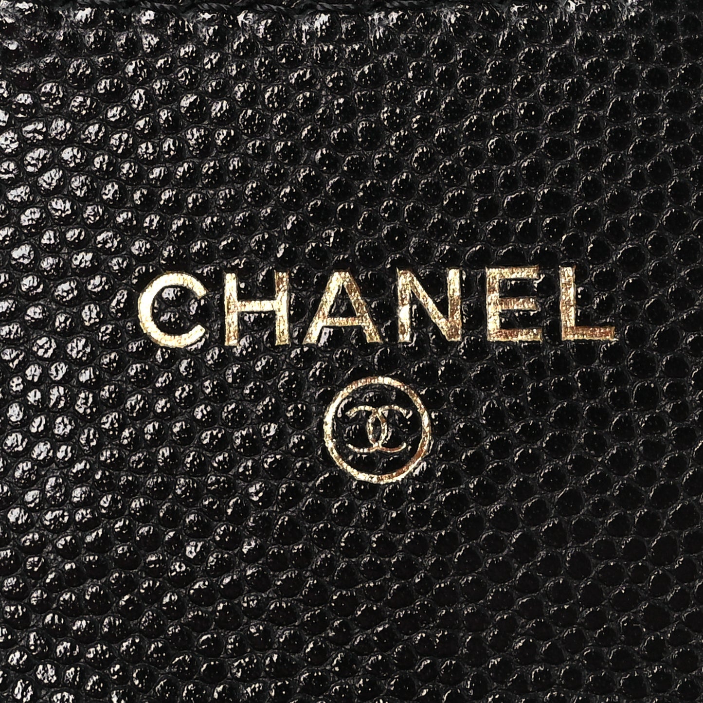 Caviar Quilted Flap Card Holder On Chain Black