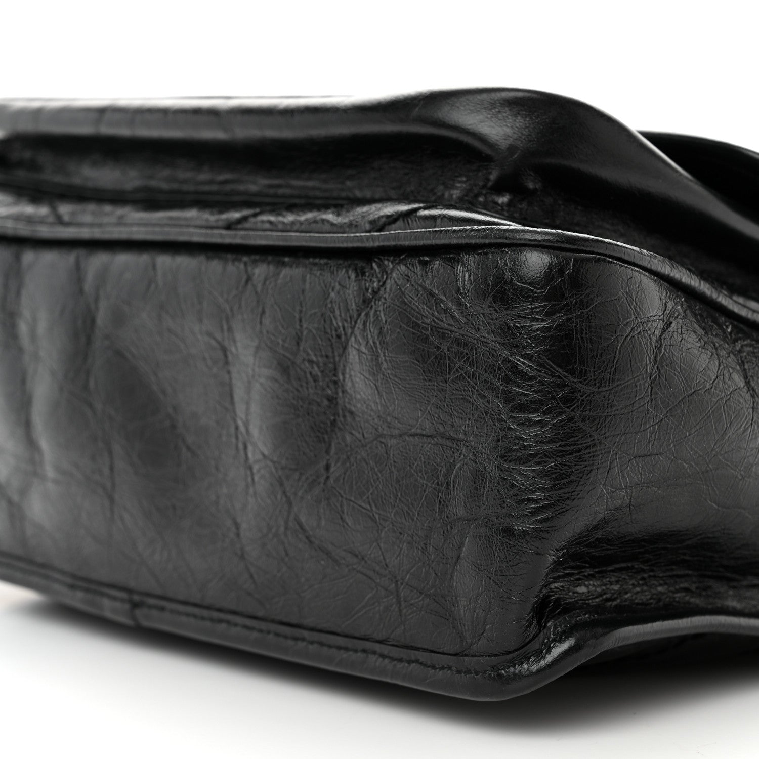 Saint Laurent Crinkled Calfskin Matelasse Monogram Medium Niki Chain Satchel Black 10 of 10