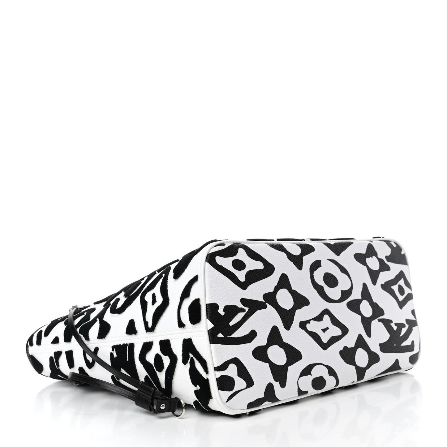 X UF Tufted Monogram Neverfull MM Black White