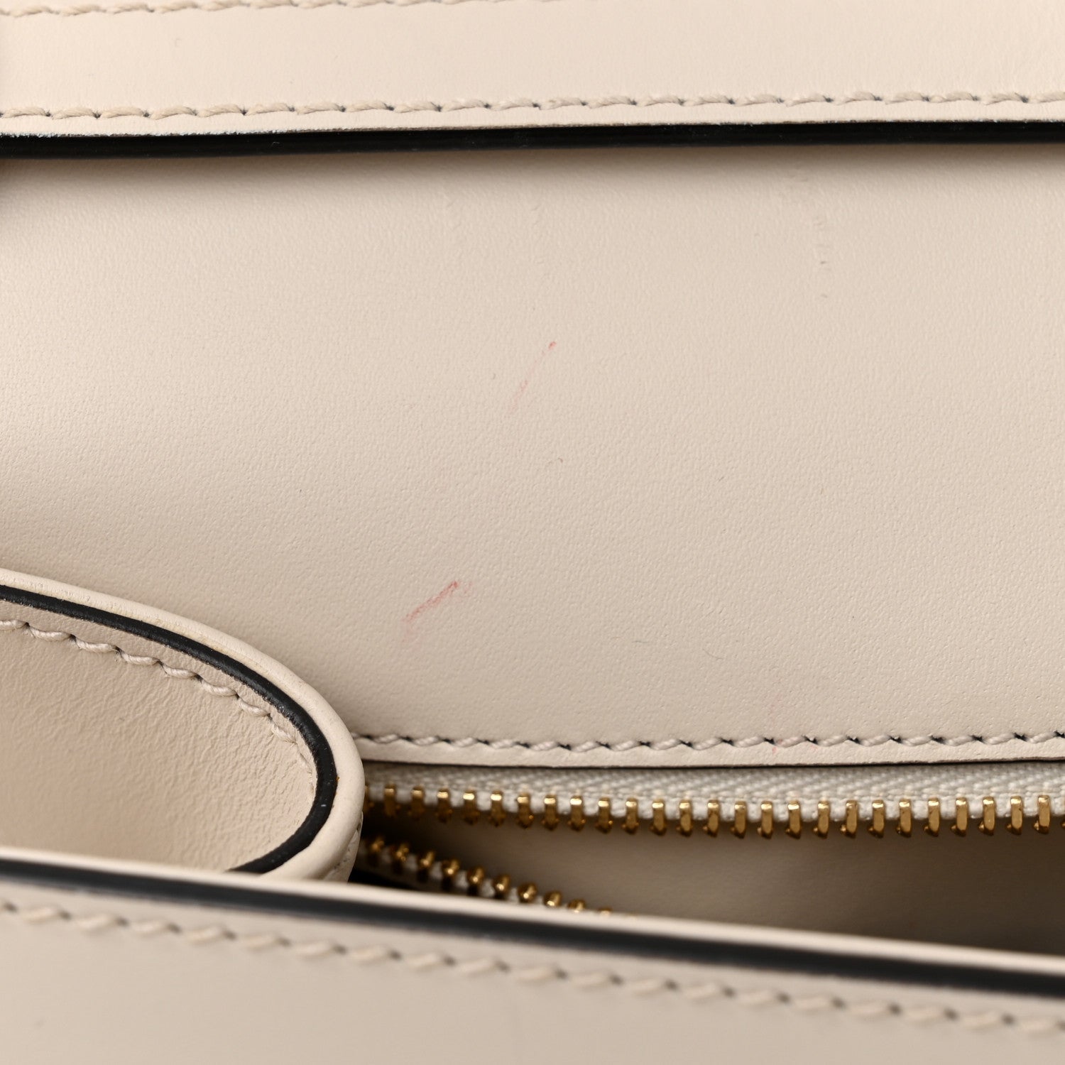 Gucci Calfskin Medium Sylvie Top Handle Bag White 11 of 11