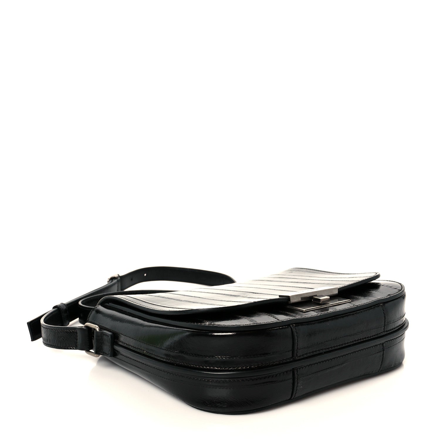 Saint Laurent Crinkled Matelasse Betty Messenger Black 4 of 12
