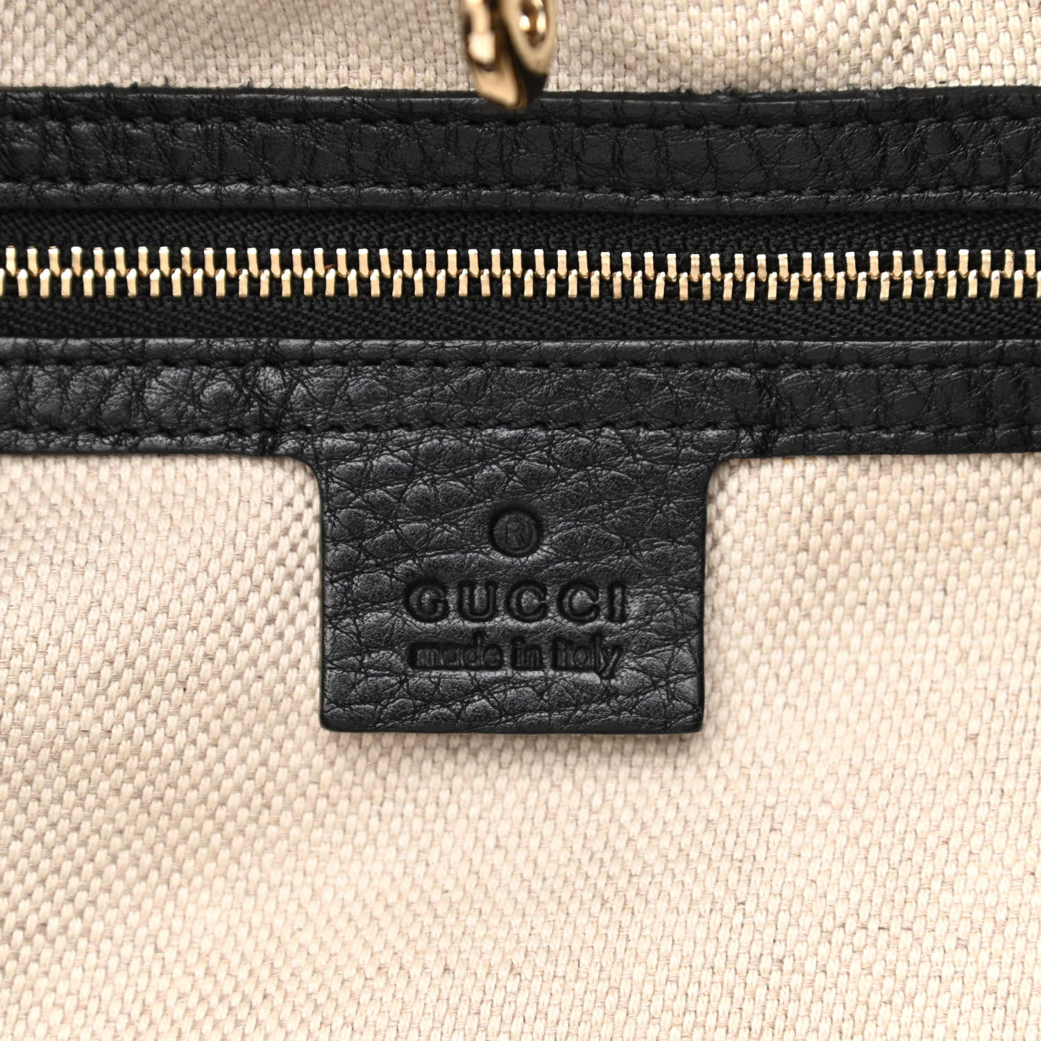 Gucci Pebbled Calfskin Large Soho Chain Shoulder Bag Black 6 of 15