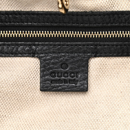 Gucci Pebbled Calfskin Large Soho Chain Shoulder Bag Black 6 of 15