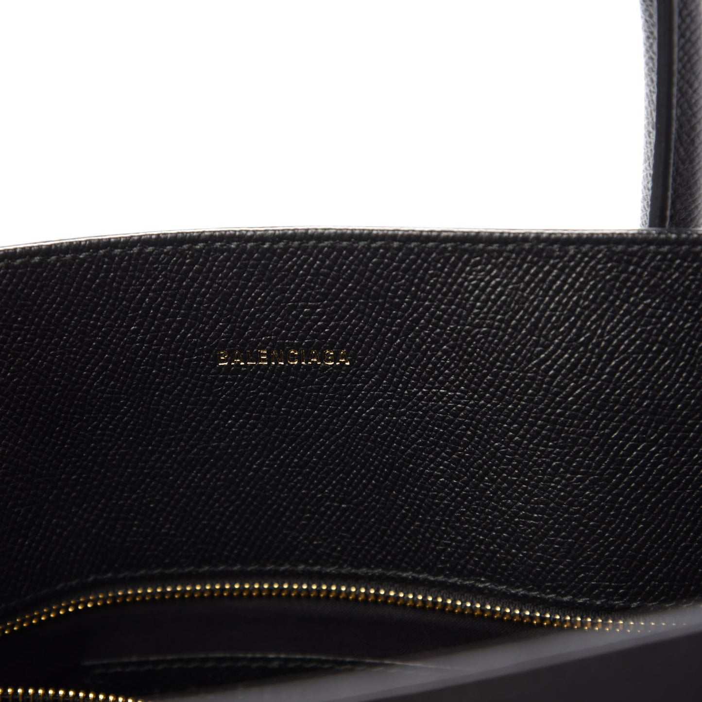 Grained Calfskin Ville Aj Tote Black