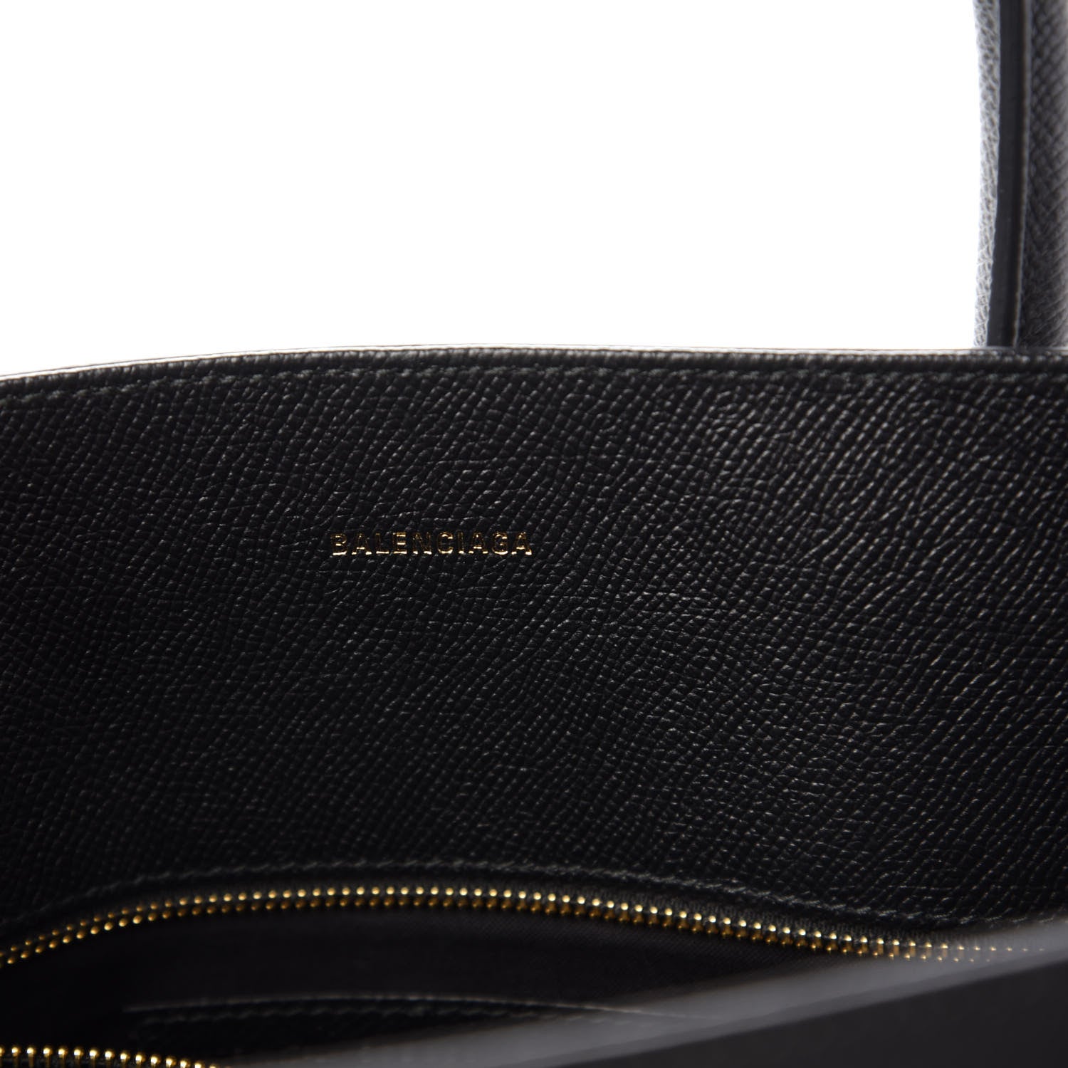Balenciaga Grained Calfskin Ville Aj Tote Black 9 of 10