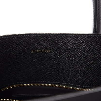 Balenciaga Grained Calfskin Ville Aj Tote Black 9 of 10