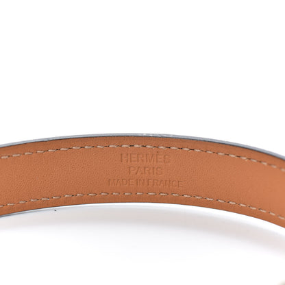 Hermes Epsom Drag Double Tour Bracelet T2 Bleu Paon 6 of 8