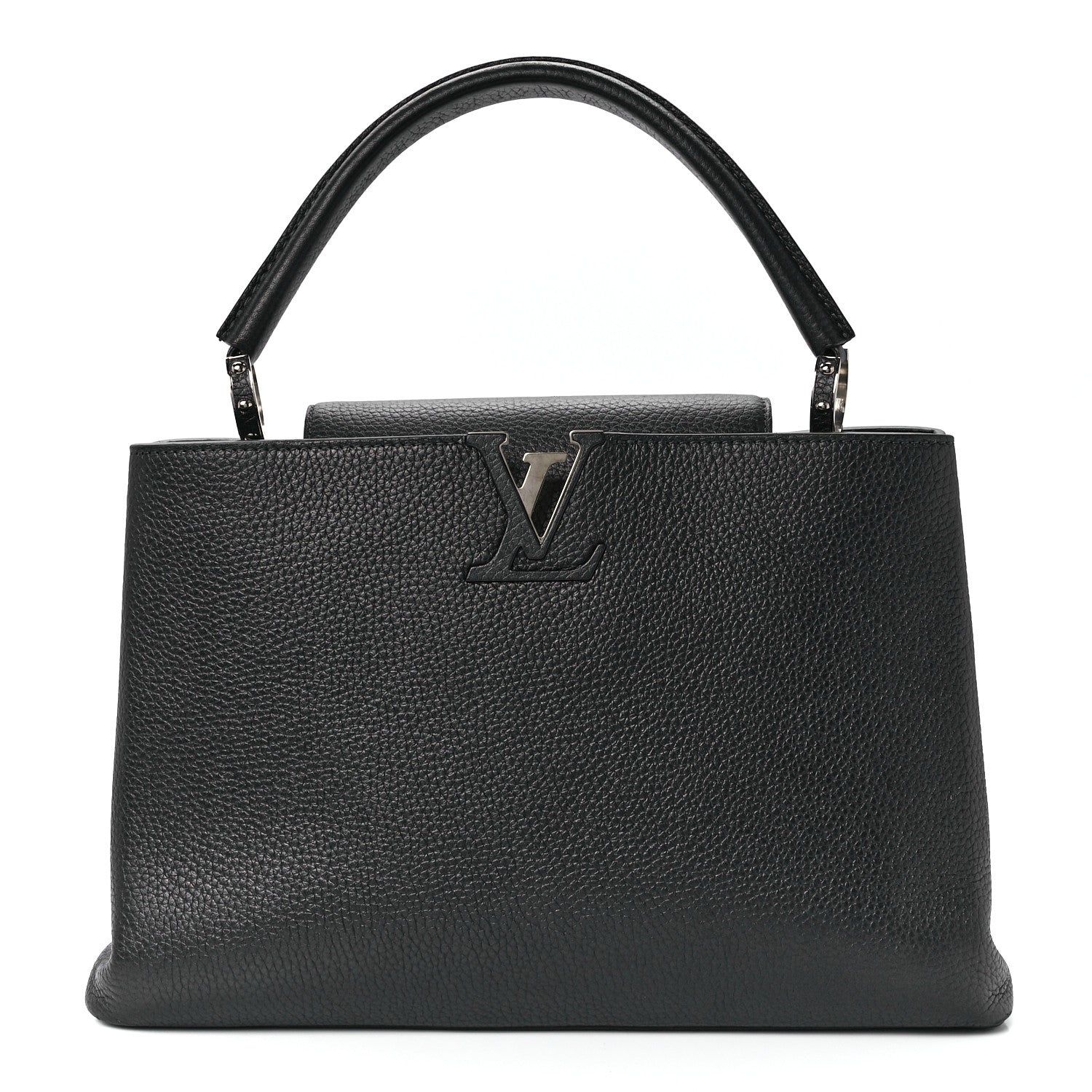Louis Vuitton Taurillon Capucines MM Platino 1 of 10