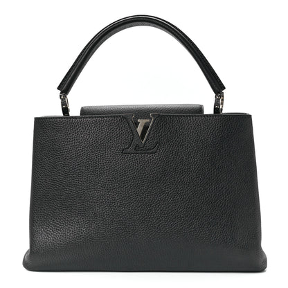 Louis Vuitton Taurillon Capucines MM Platino 1 of 10