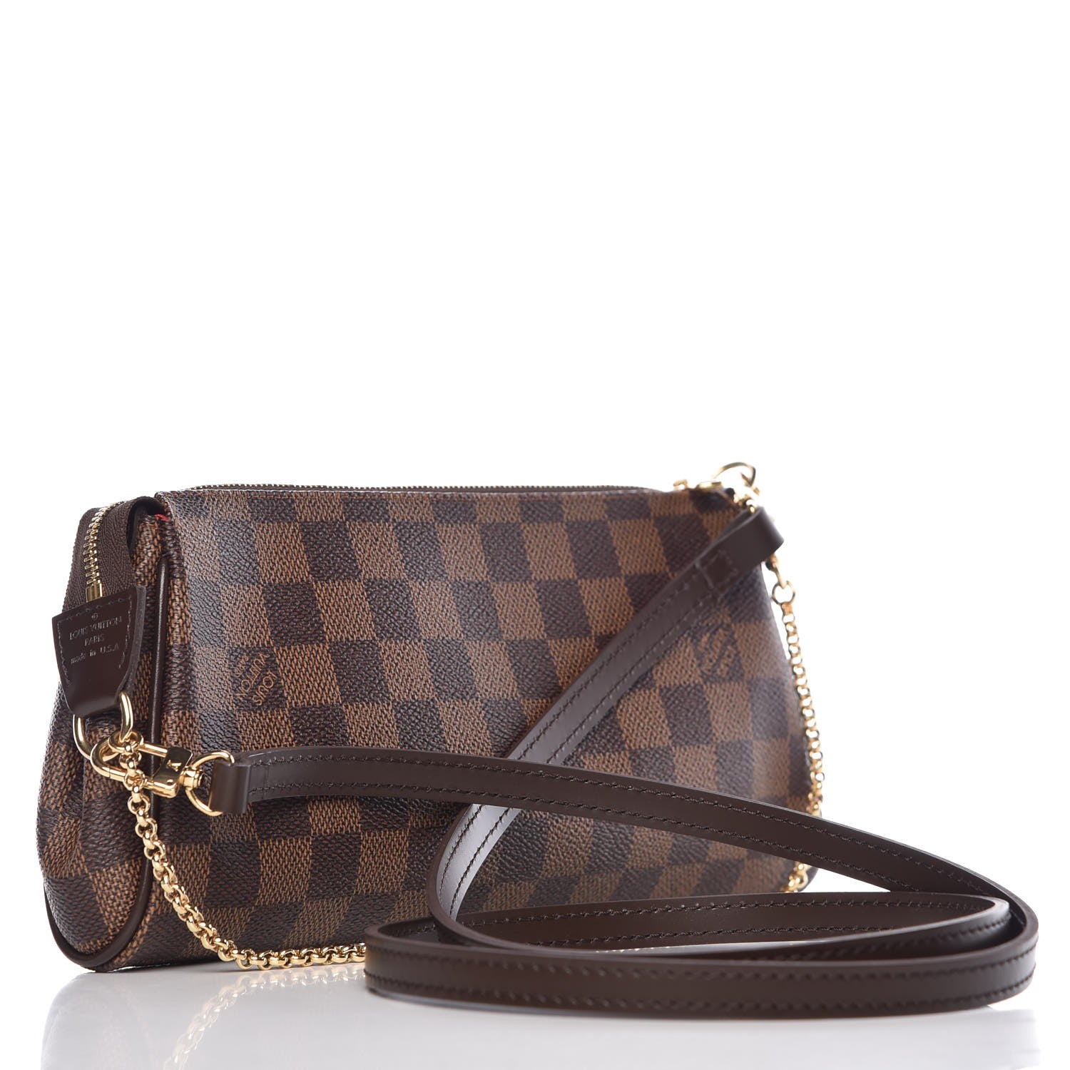 Louis Vuitton Damier Ebene Eva Clutch 3 of 7