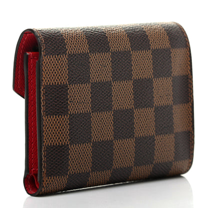 Louis Vuitton Damier Ebene Victorine Wallet Cherry 3 of 7